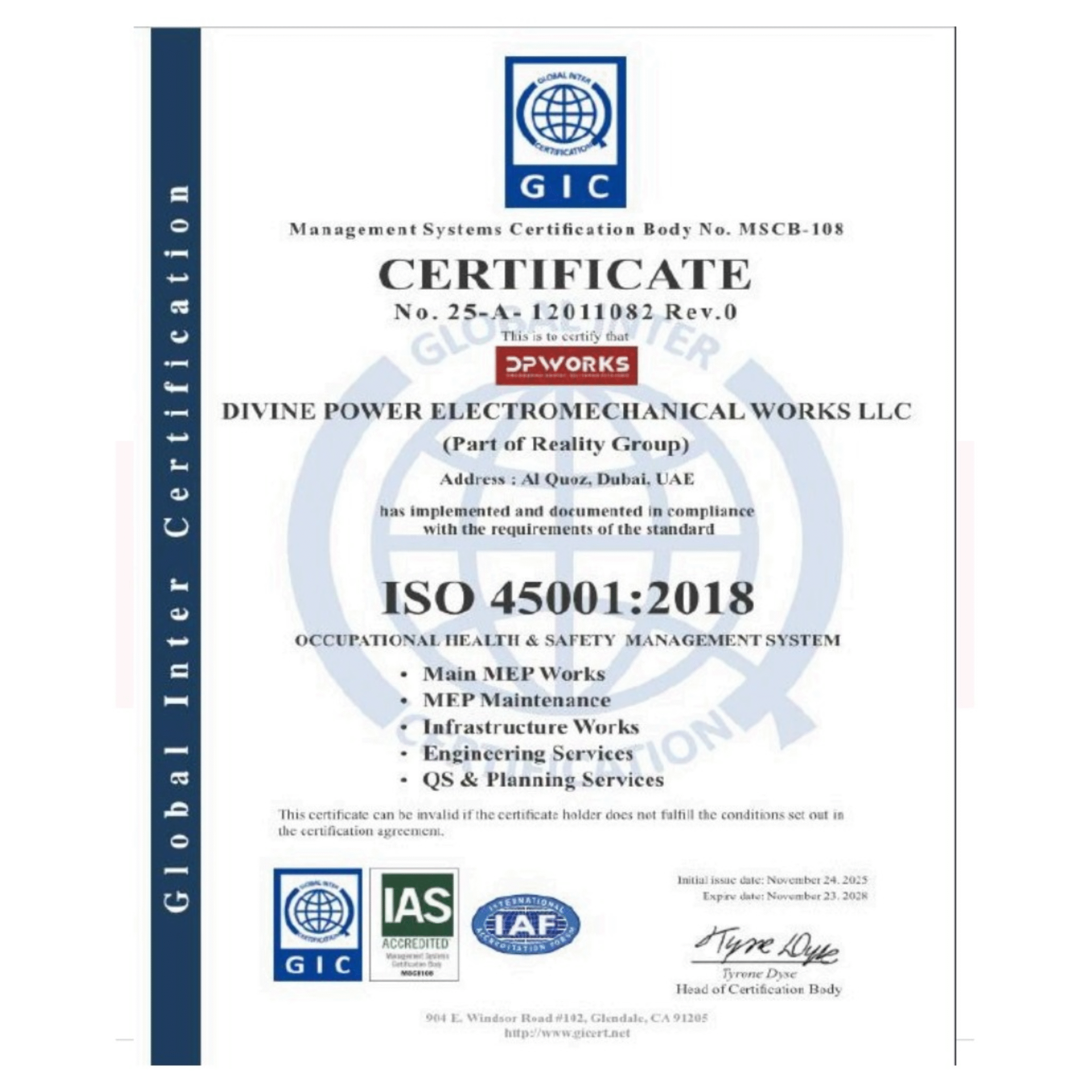 Certificate 3